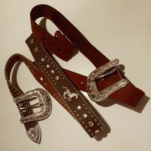 Kids belts with changeable buckles....both for $30